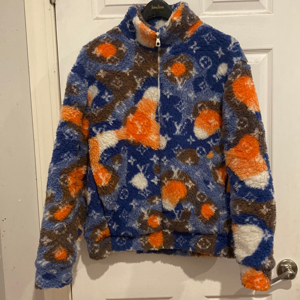 Louis Vuitton camo fleece jacket, men’s M